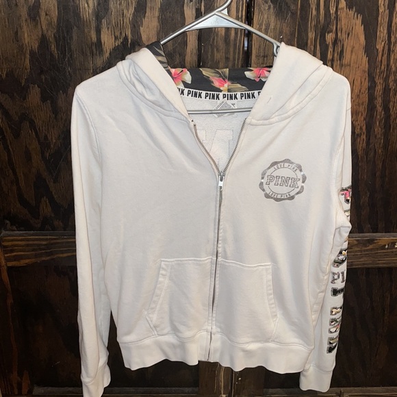 ❤️❤️❤️VS PINK ZIP UP BLING BLONG SWEATSHIRT ❤️❤️❤️ - Picture 2 of 9